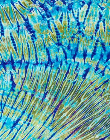 Tie dye pattern green blue