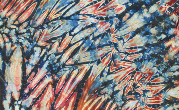 Tie dye pattern rust grey combo 2